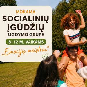 8-12 m. vaikų socialinių įgūdžių ugdymo grupė „Emocijų meistrai“